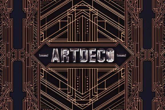 Artdeco Mirror - 3D Lettering