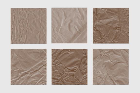 30 Crumpled Paper Photoshop Stamp Brushes Vol.2