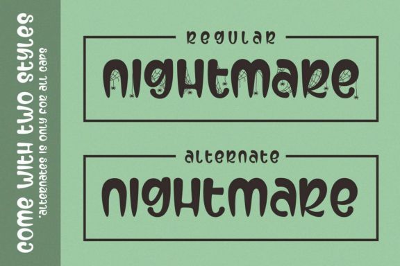 Secret Midnight Spooky Font
