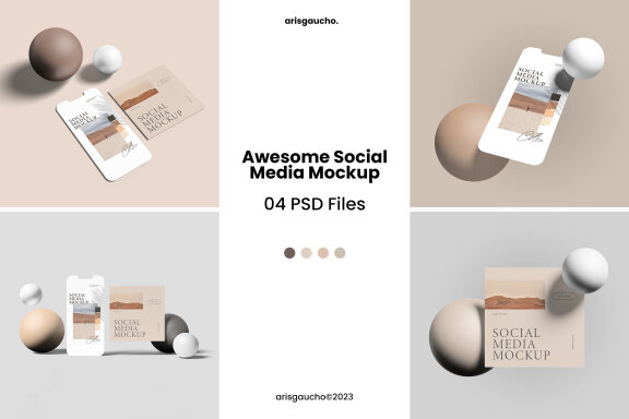 Awesome Social Media Mockup