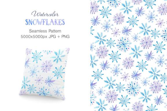 Watercolor Snowflakes Set Vol.2