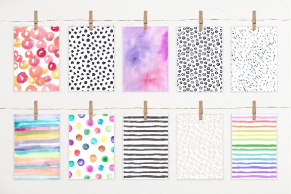 Watercolor Lettering Creative Set