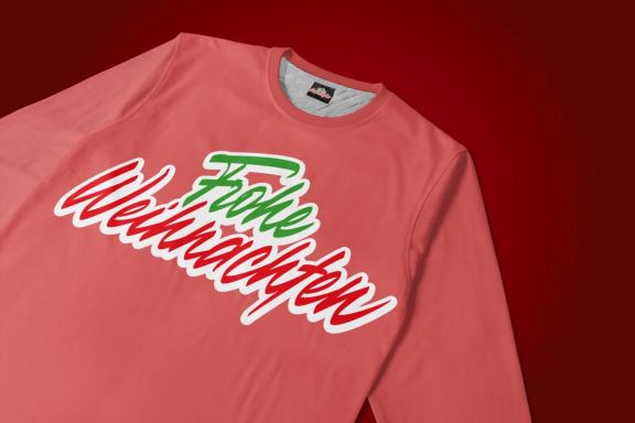 Merry Christmas vector lettering