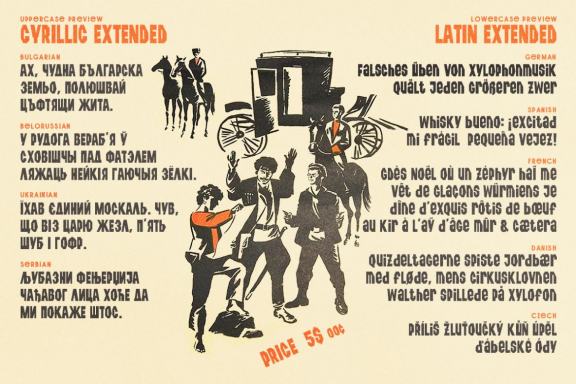 Stengazeta - retro grotesque font
