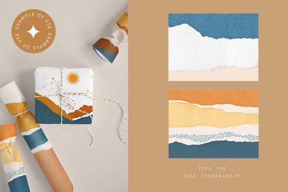 Torn Deckled Paper Edges