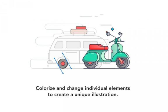 Juicy Illustration Set