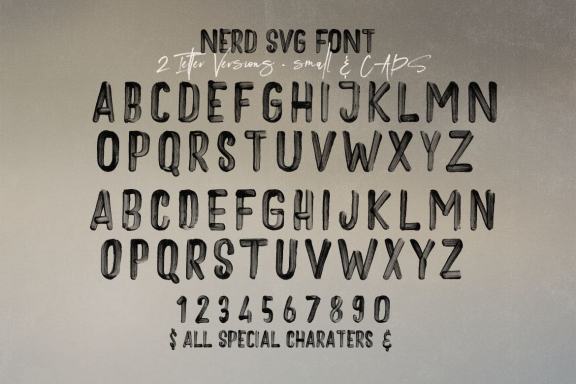 NERD Brush & SVG Font
