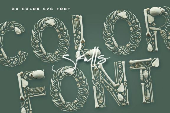 Skulls - Color SVG Font