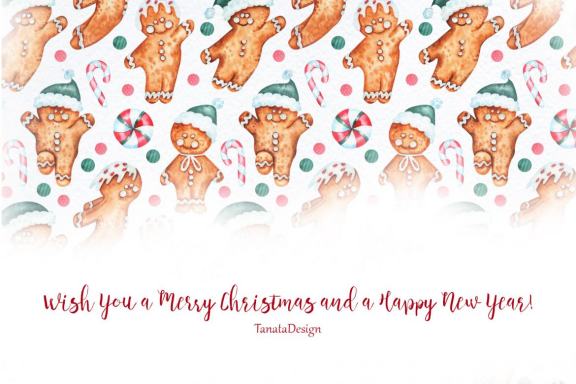 Watercolor Gingerbread Collection