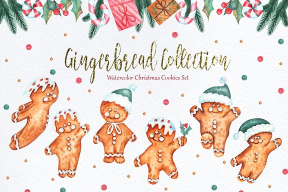 Watercolor Gingerbread Collection