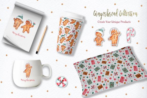 Watercolor Gingerbread Collection