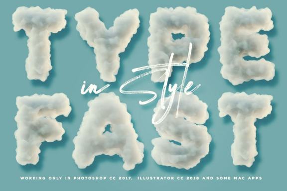 Foam or Clouds - Color SVG Font