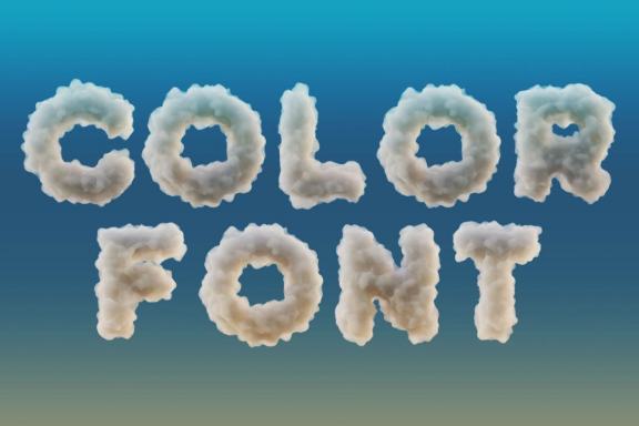 Foam or Clouds - Color SVG Font