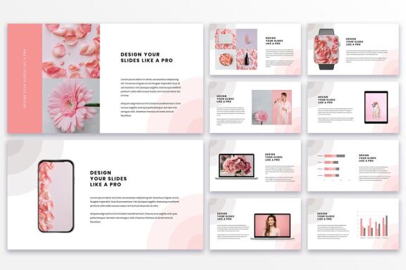 Clean Pink PowerPoint Template