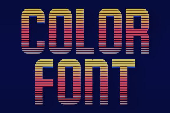 Horizontal Lines - Color SVG Font