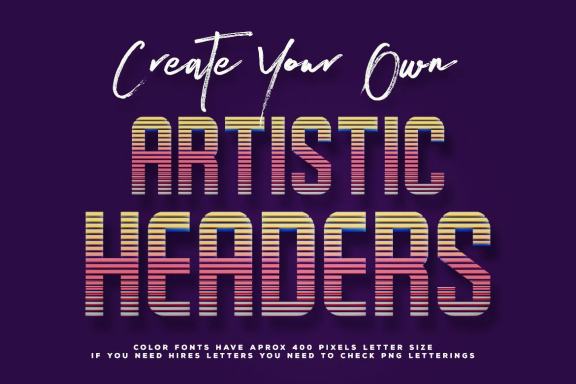 Horizontal Lines - Color SVG Font