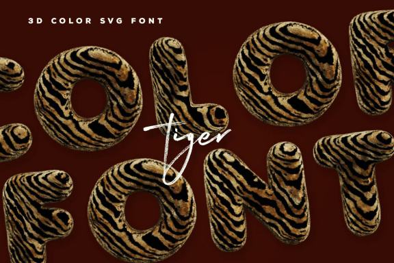 Tiger - Color SVG Font