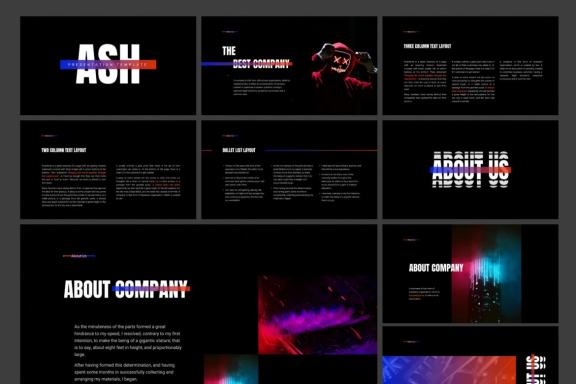 Ash Presentation Template - Smooth Animeted