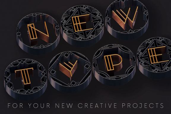 Artdeco Radial - 3D Lettering