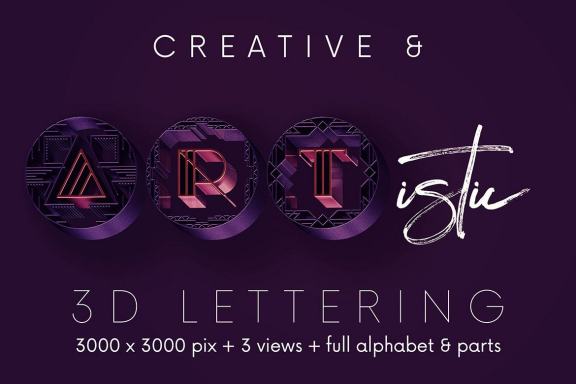 Artdeco Radial - 3D Lettering
