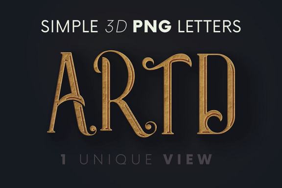 Artdeco Simple - 3D Lettering