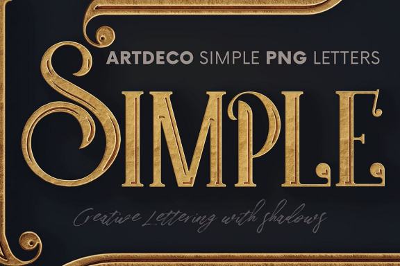 Artdeco Simple - 3D Lettering