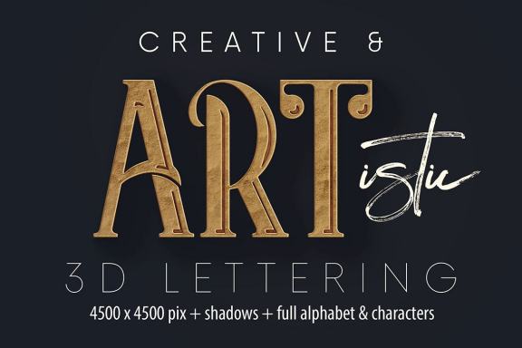Artdeco Simple - 3D Lettering