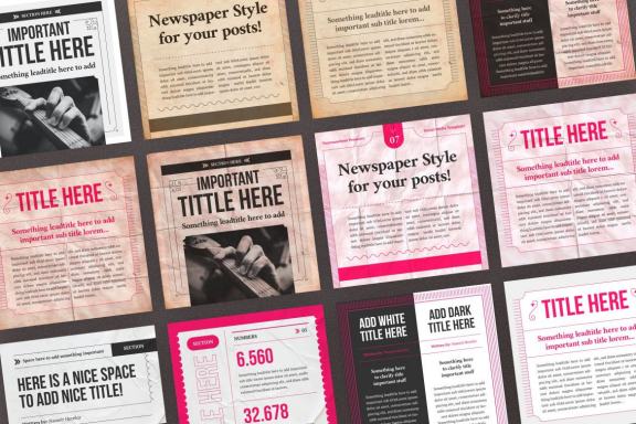 Newspaper Social Media Templates