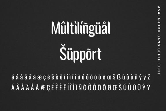 Avatarock - Free Modern Font