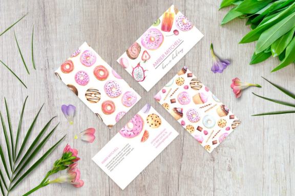 Watercolor Fruits Desserts Vol.2