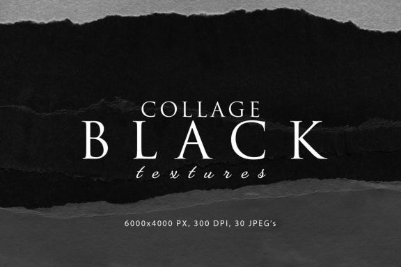Black Paper Collage Textures