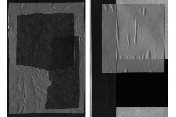Black Paper Collage Textures
