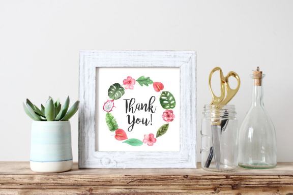 Watercolor Sloth animals and Tropic Florals clipart