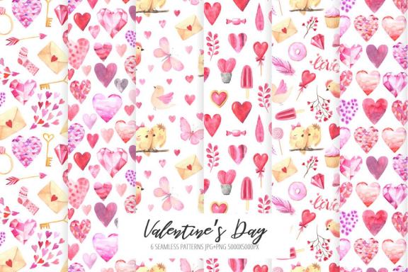 Watercolor Valentine's Day Set Vol.2
