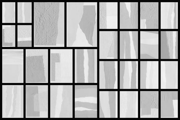 Collage White Paper Textures