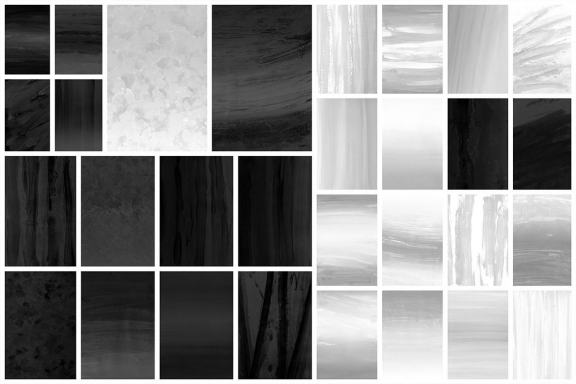 Black&White Gouache Textures