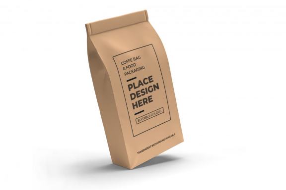 Coffee and Food Bag Packaging Mockup Template 
