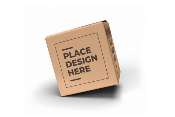 Square Box Packaging Mockup Template