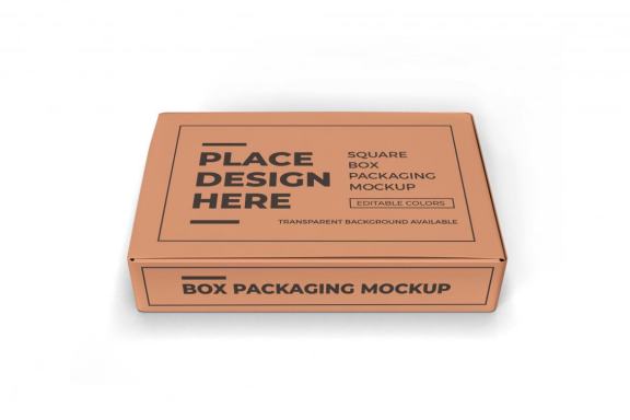 Rectangular Box Packaging Mockup Template