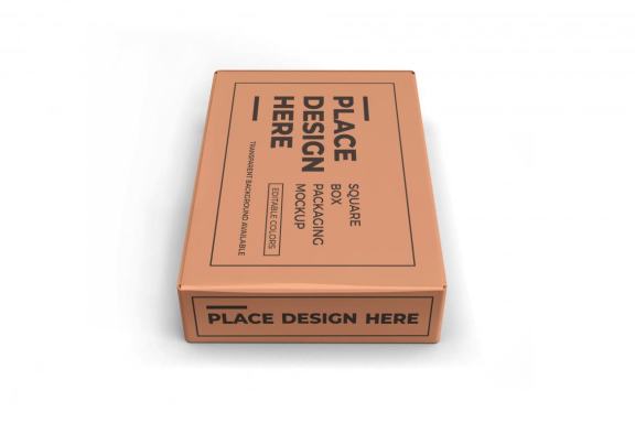 Rectangular Box Packaging Mockup Template