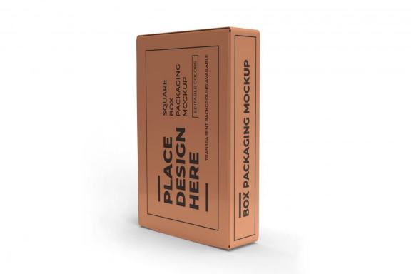 Rectangular Box Packaging Mockup Template