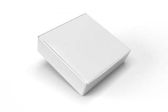 Small Square Box Packaging Mockup Template