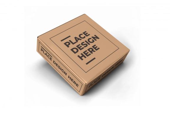 Small Square Box Packaging Mockup Template