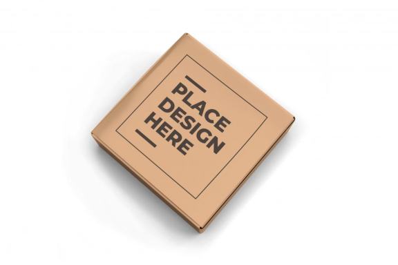 Small Square Box Packaging Mockup Template