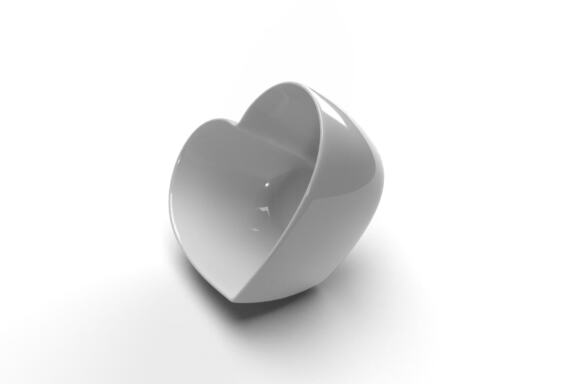 Valentine Love Heart Container Mockup Template