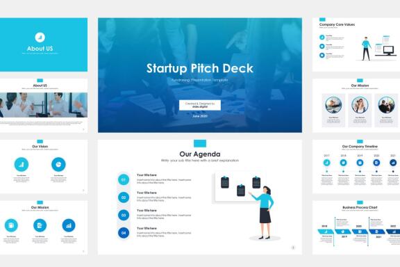 Startup Pitch Deck PowerPoint Template