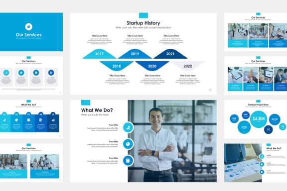 Startup Pitch Deck PowerPoint Template