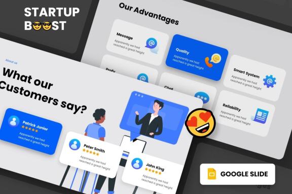 Startup Boost - Smooth Animated Google Slide Template
