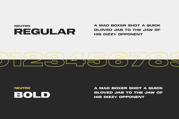 Nuetro Display - Free Font Family
