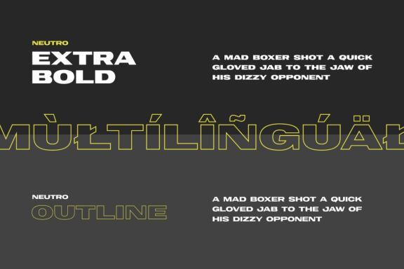 Nuetro Display - Free Font Family